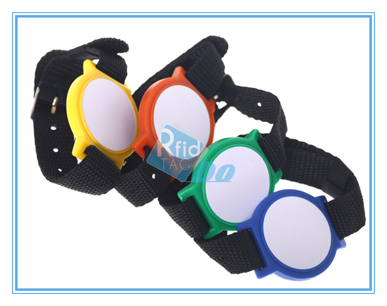 13.56Mhz RFID nylon Wristband for payment system 